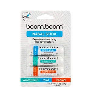 Boom Boom Nasal Stick 3 Pack Variety New In Pack